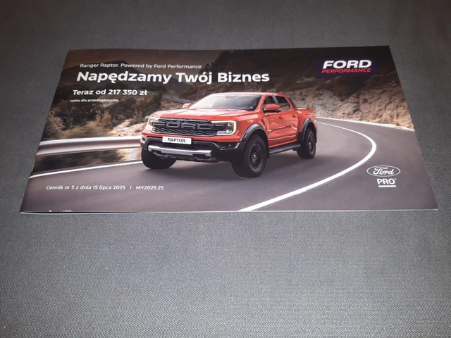 Ford Ranger Raptor Brochure.pdf 2025 2026 FORD RANGER RAPTOR Brochure Prospekt Catalogue POLISH 7 / ...