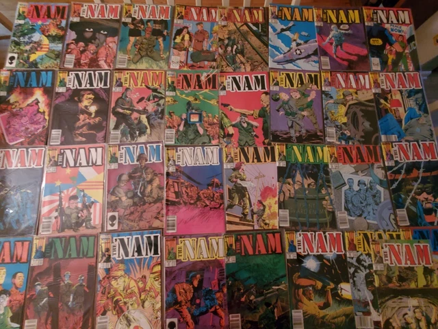 Marvel Comic The 'Nam 1986 Lot of 33 comics