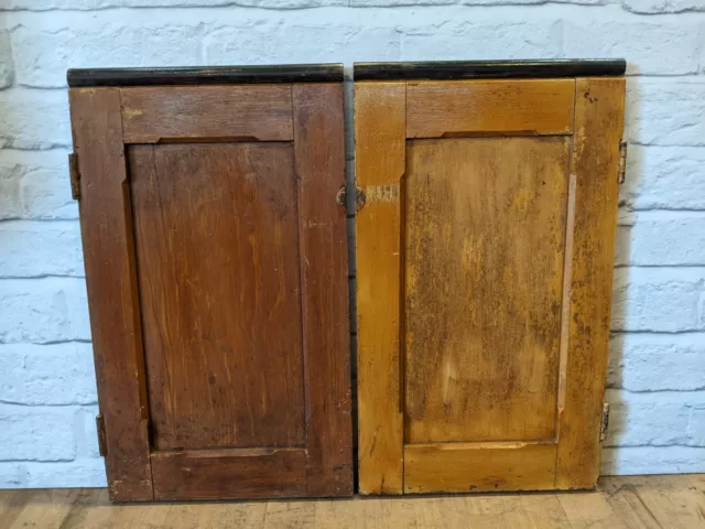 Pair of Reclaimed Antique Chapel Pew end doors - More available