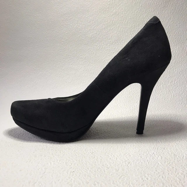 DUNE BLACK SUEDE Court Shoe Stiletto Heel Size UK 5 Classic EU 38 £18. ...