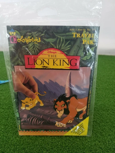 VINTAGE 1994 DISNEY THE LION KING Travel COLORFORMS Hyenas ELEPHANT