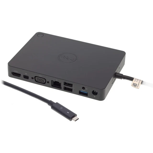 thumbnail image 2 of Lot Of 10 Dell WD15 USB-C Docking Stations K17A With HDMI – No Power Adapter, Free Shipping 2 of 4