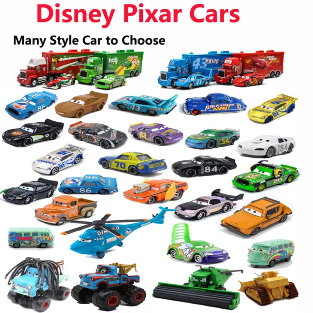 Diecast Gifts Lightning McQueen Disney Pixar Cars Toys 1:55 Model Car Lot Loose
