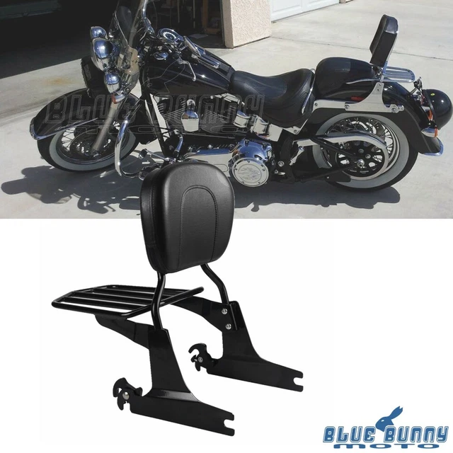SISSY BAR LUGGAGE Rack Backrest for Harley Softail FXS/FLS Fat Boy