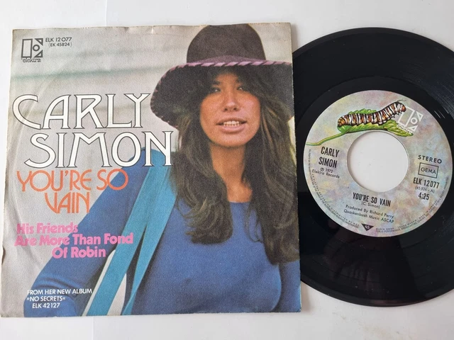 7& SINGLE CARLY Simon - You're so vain vinyle Allemagne EUR 23,41 ...