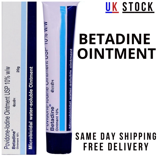 BETADINE POVIDINE IODINE Antiseptic Ointment Wound Care Dressing 20 Gms