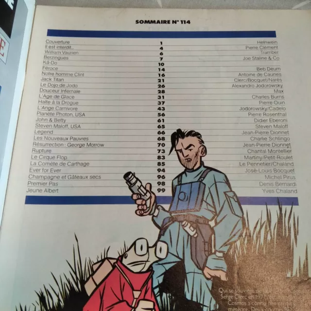 magazine BD METAL HURLANT # 114 - EO 1985 BE : Clint EASTWOOD 2