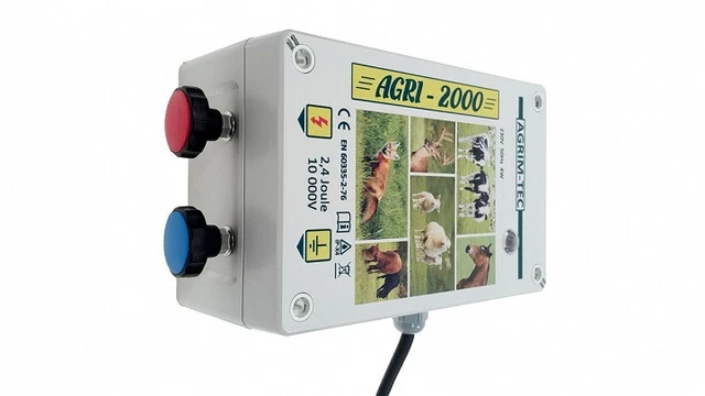 AGRI-2000 Weidezaungerät 2,4Joule, Elektrozaungerät 230V ,35 km