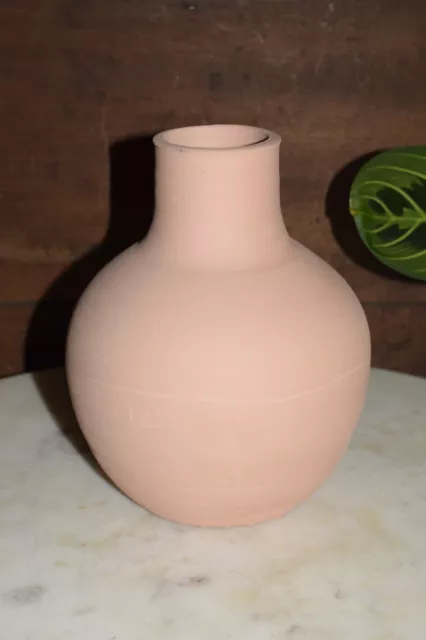 Natural Terracotta Clay 6" Vase ~ Handmade Pottery