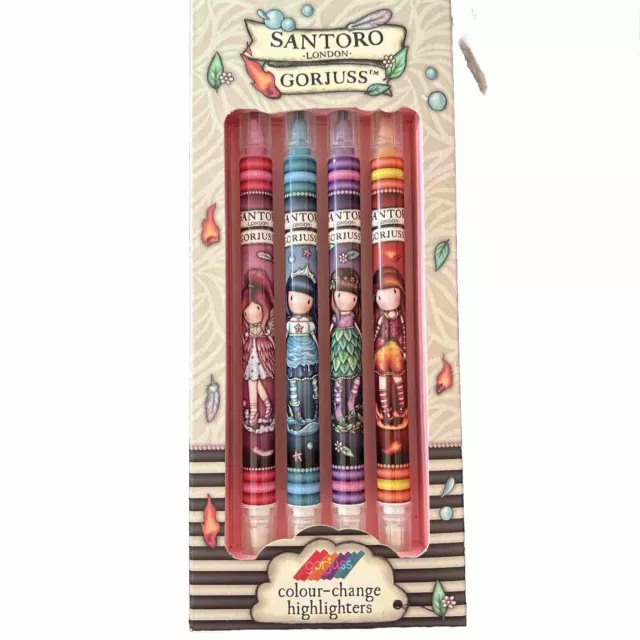 Santoro Gorjuss Doppelend-Set 4 Farben - Textmarker wechseln