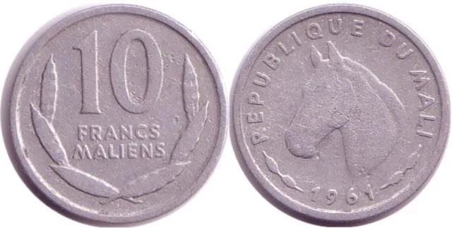 Mali 10 Francs 1961 Al m-91.2