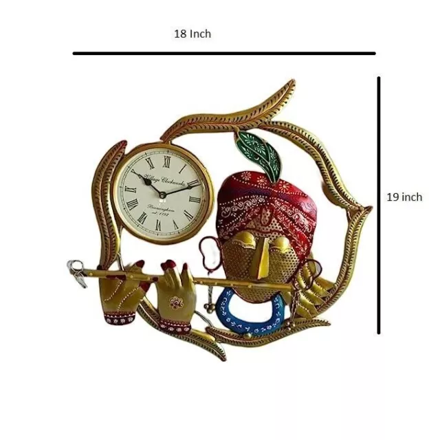 Krishna Design horloge murale figurine multicolore pour salon 2