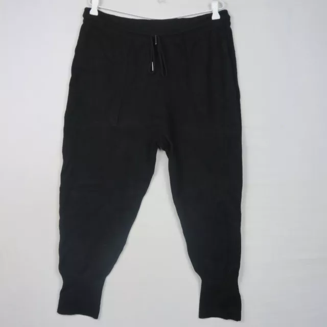 Witchery Womens Jogger Sweatpants Large or 32W 23L Black High Waist Casual