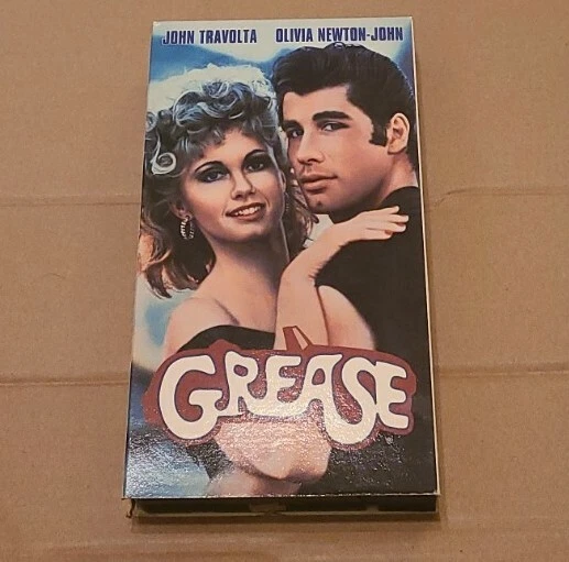 GREASE VHS VCR Video Tape Movie John Travolta Oliva NewtonJohn Used £2