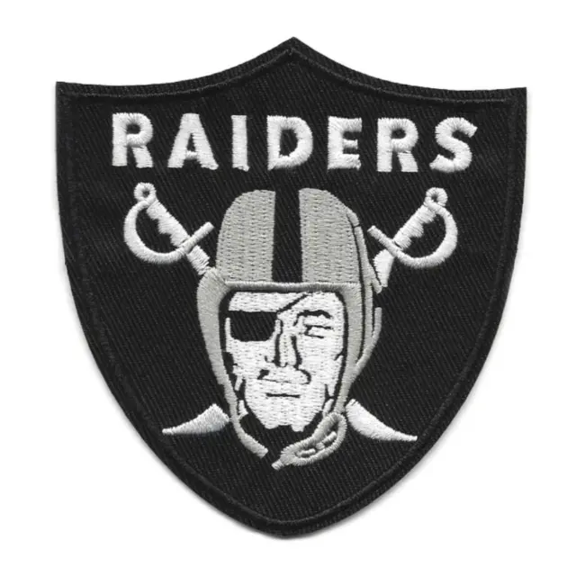 Oakland Raiders Patch à Repasser 3.75 " Las Vegas Football Brodé Applique Neuf