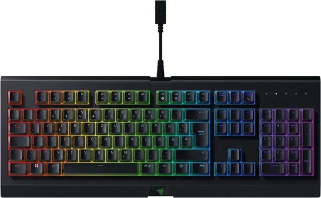 Razer Cynosa Chroma Gaming Tastatur QWERTZ DE-Layout RGB Chroma Schwarz