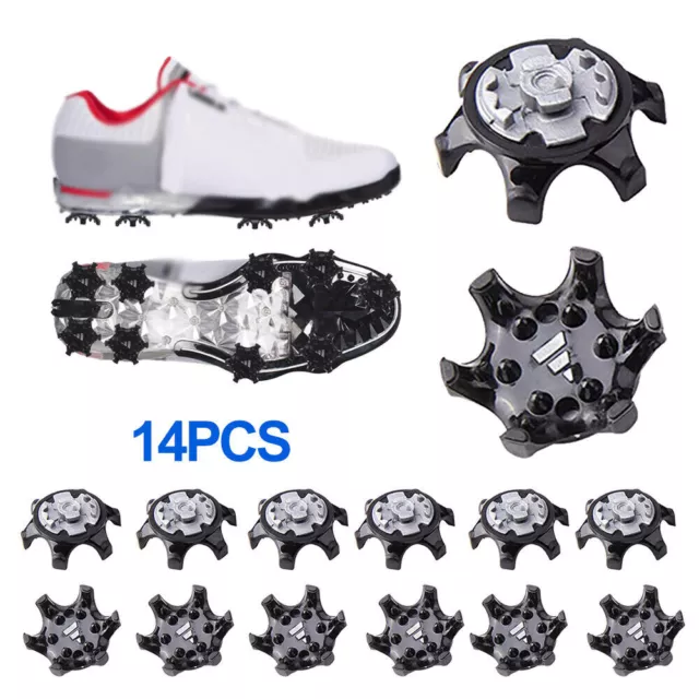 14x Fast Twist Replacement Golf Shoe Spikes Champ Cleat Screw in Studs Removable
