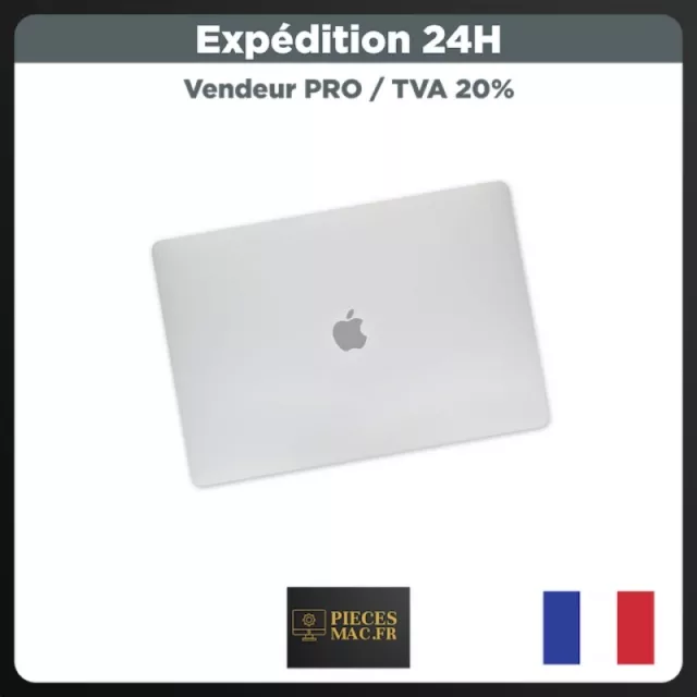 Ecran Apple MacBook Pro 15" A1990 2018 2019 Argent Dalle LCD Assemblé