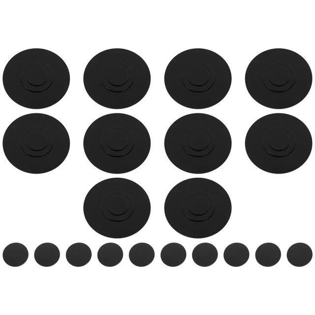 40 Pcs Miniature Dolls Base Circular Figure Stands Frosted Baby