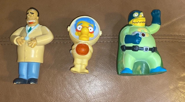 LOT OF Burger King The Simpsons Toys Millhouse Comic Book Guy Dr