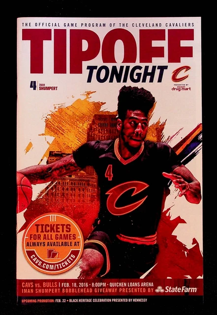 Cleveland Cavaliers Chicago Bulls NBA Game Program 2016 Championship Season