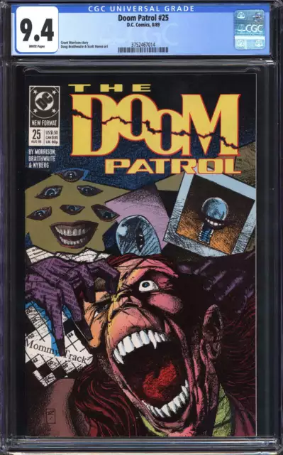 Doom Patrol #25 Cgc 9.4 White Pages // Dc Comics 1989