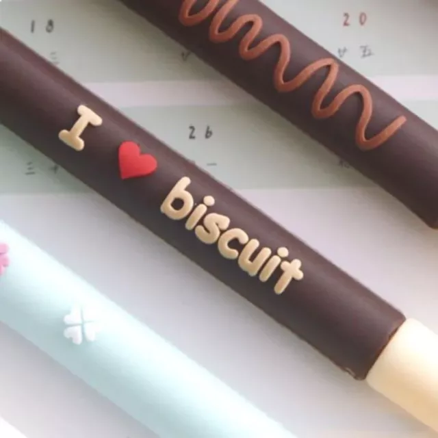 Silicone Cute Biscuit Gel Pen Quick Drying Silicone Pen  Student