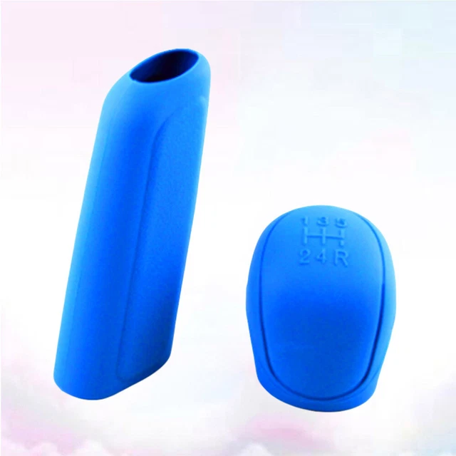 2 Set Ingranaggi Ciondolo Auto Ingranaggi In Silicone Auto (Blu)