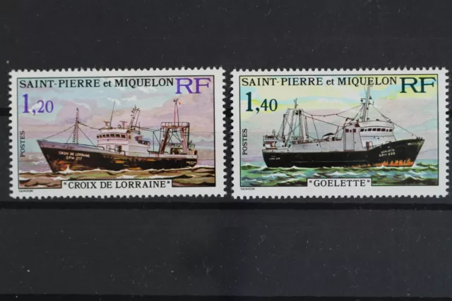 St. Pierre e Miquelon, navi, n. Michel 521-522, nuovo di zecca - 617156