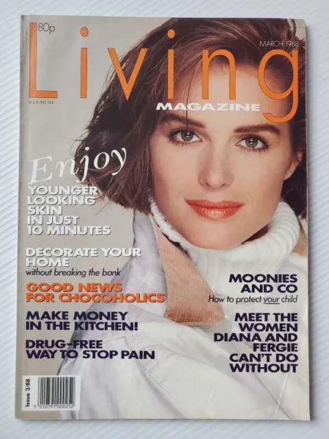 MARCH 1988 BRITISH Living Magazine JACKIE ADAMS Lady Diana Vanessa Duve ...