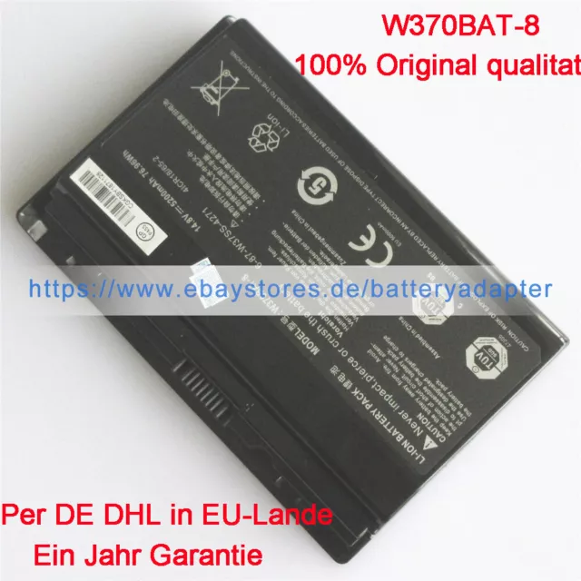 Original W370BAT-8 Akku Batterie für CLEVO W355SS W370SS W370ST W355ST NP7358