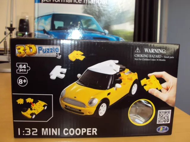 New Mini Performance Manual Tim Munday+1:32 Bmw Mini Cooper 3D Puzzle Great Gift