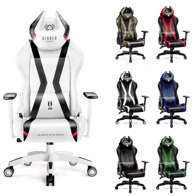 Diablo X-Horn 2.0 Gaming Chair Gamer PC Silla de oficina Silla de...