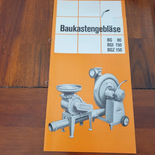 NEUERO Baukastengebläse BG BGI BGZ 1974 Schlepper Traktor Prospekt Landmaschinen