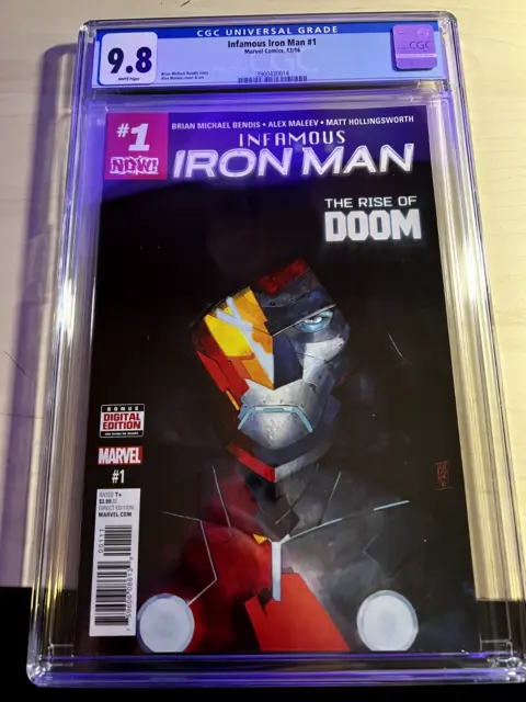 INFAMOUS IRON MAN #1 CGC 9.8 - 1st Doctor Doom as Iron Man - 1ST TONY STARK A.I.
