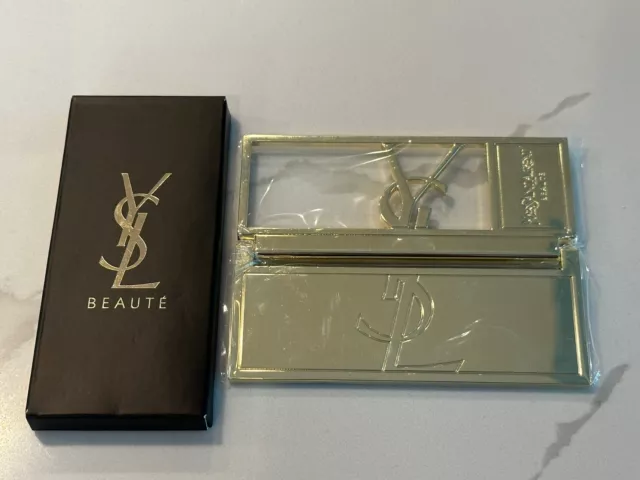 Yves Saint Laurent YSL Logo Beauty Makeup Mirror in Box 2