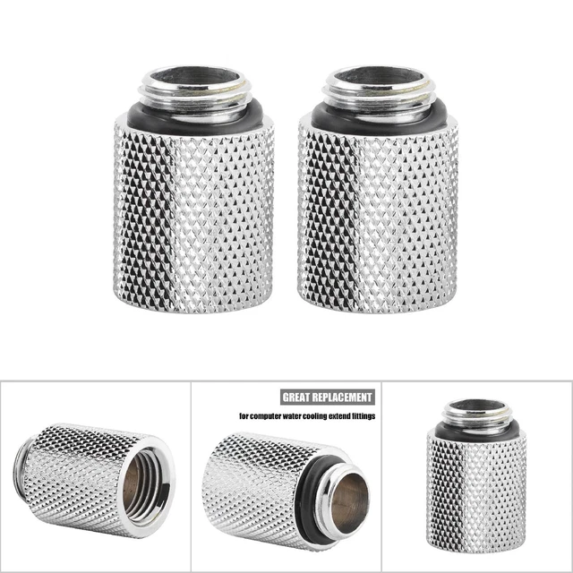 (25 mm) 2 pz Raffreddamento ad acqua G1/4 Adattatore estensore maschio a femmina