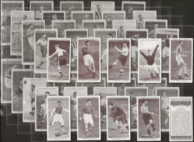Churchman-Full Set- Association Footballers (2Nd Series 50 Cards) Bill Shankly
