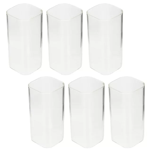 6 Pcs Verre Carré Tasses À Thé En Décoratives De Jus Verres Cocktails