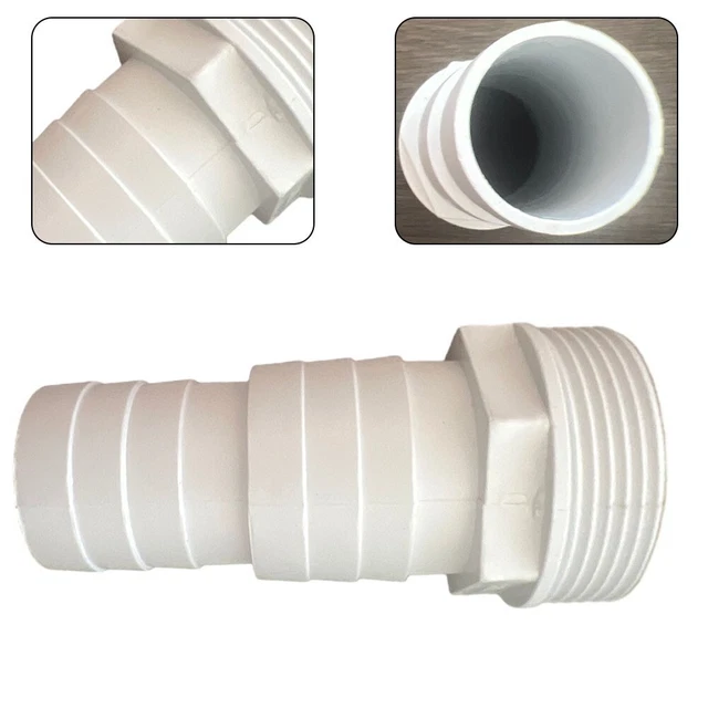 2Pcs Tuyau Piscine 32mm, Avec 4 Clips De Sécurité Métalliques, Pour