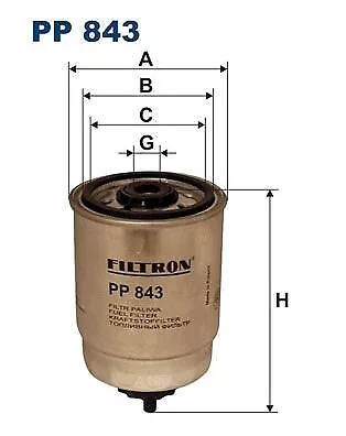 FILTRON PP 843 Kraftstofffilter Leitungsfilter für OPEL Kadett E CC (T85)