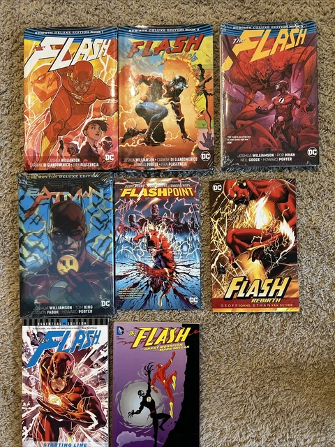 Flash Graphic Novel Lot Rebirth Deluxe HC Vol 1 2 3 Batman New 52 TPB DC Comic