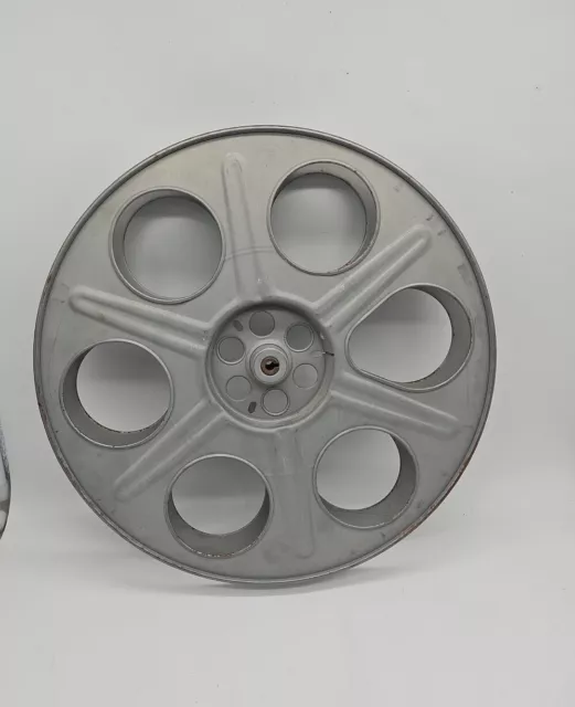 Vintage Motion Picture 35mm Metal Feature Film Reel 14.5" Denver Made In USA