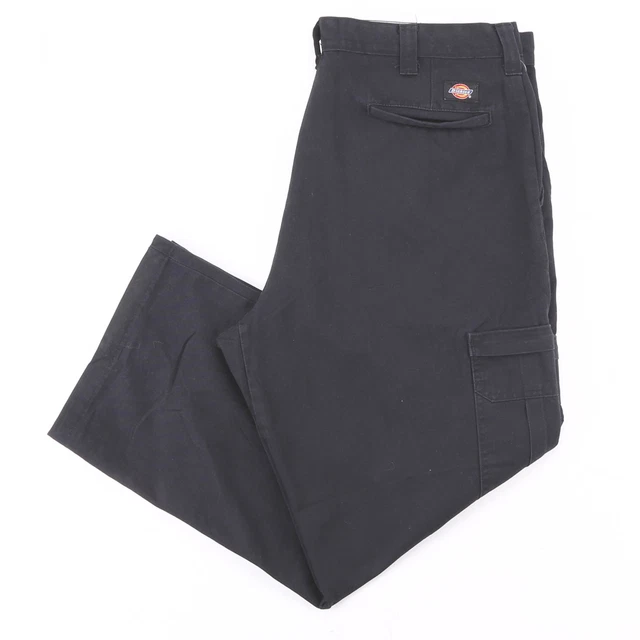 DICKIES pantaloni regolari dritti normali cotone nero W38 L27