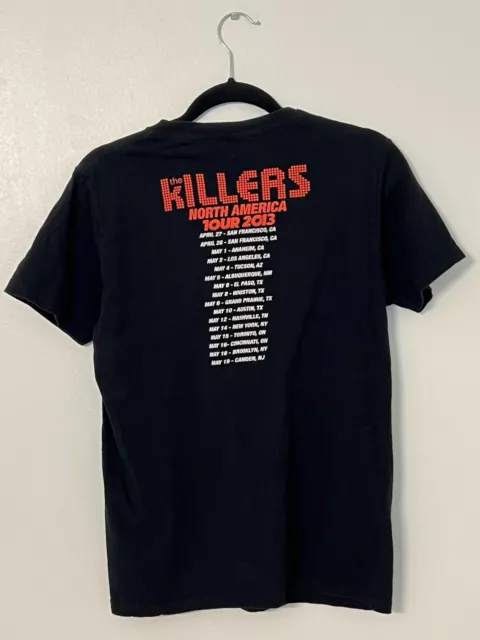 The Killers 2013 Battle Born North America Tour Black T Shirt Size Small 2