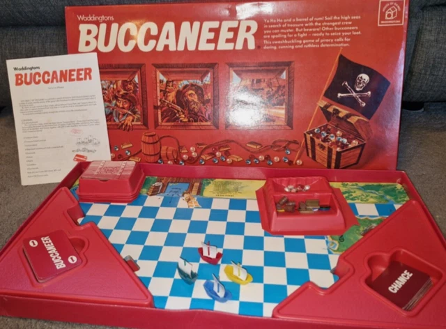 COMPLETE/ORIGINAL - WADDINGTONS Buccaneer Board Game - 1976 edition ...