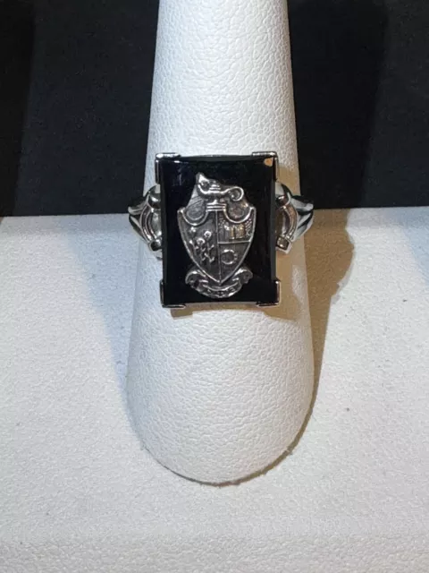 Family Crest Signet Ring, Coat of Arms Signet Ring Size 8