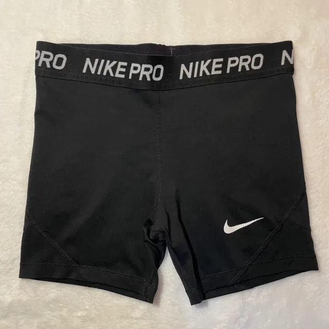 Nike Pro Compression Shorts Girls Youth XL Green Lime Volt Athletic