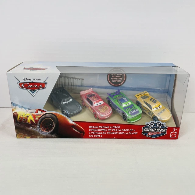 DISNEY PIXAR CARS Beach Racing 4Pack Fireball Beach Racers NEW Sealed