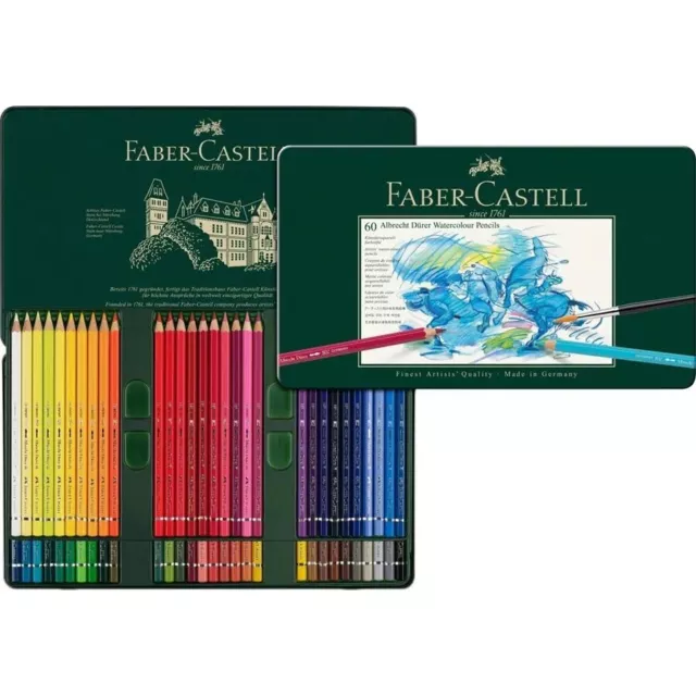 Faber-Castell Alberto Durero Artistas Lápices de Acuarela 60 Color Estaño Set